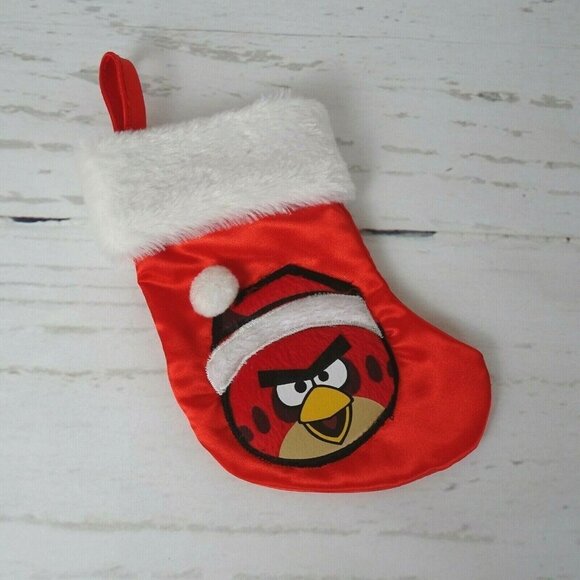 🎯5/$30 Angry Birds Rovio Red Bird Small Christmas Stockings Holiday Novelty - Picture 1 of 8
